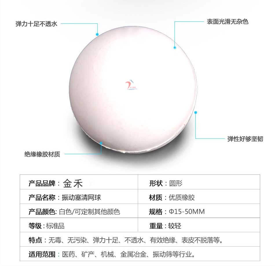 振動篩彈跳球的作用